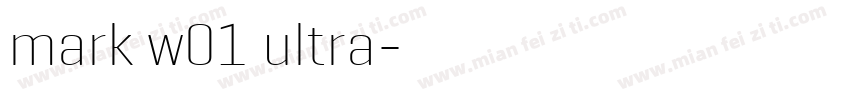 mark w01 ultra字体转换